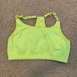 Fabletics Neon Yellow Sports Bra